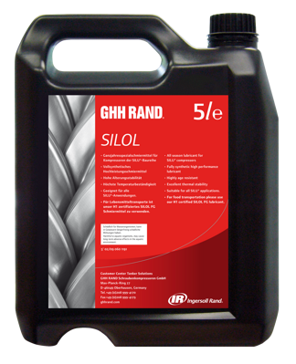 olej ghh rand Silol® 10 Litrov pre kompresory  na silocisterny Ingersoll Rand